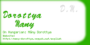 dorottya many business card